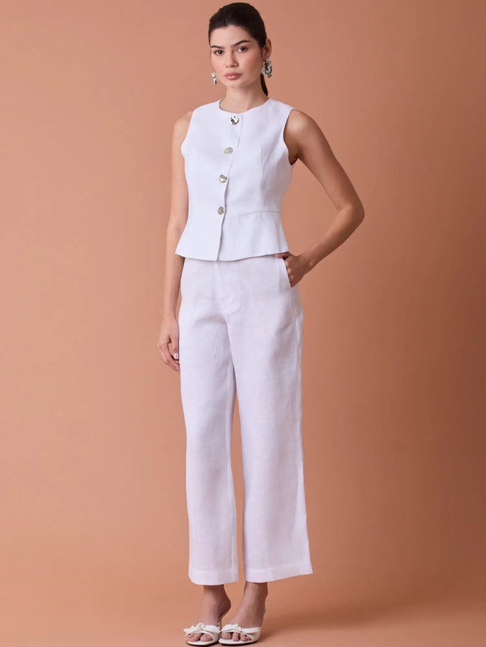 Pattie Long Pants White