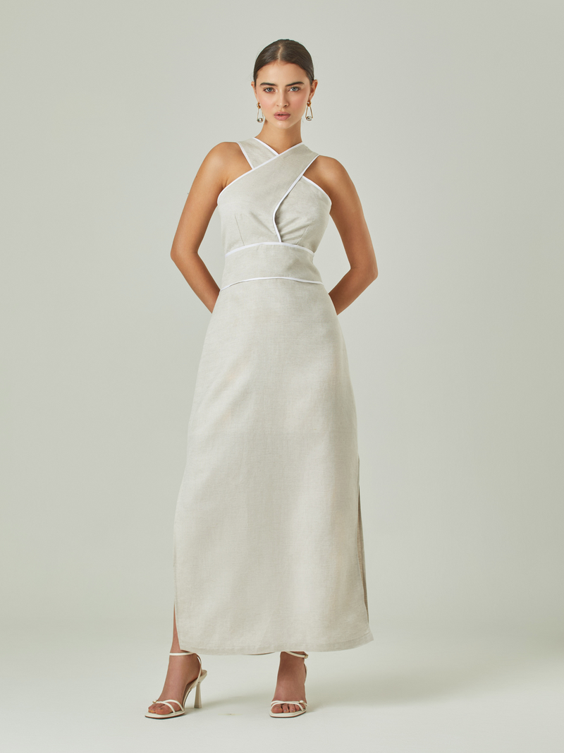 Sirena White Long Dress