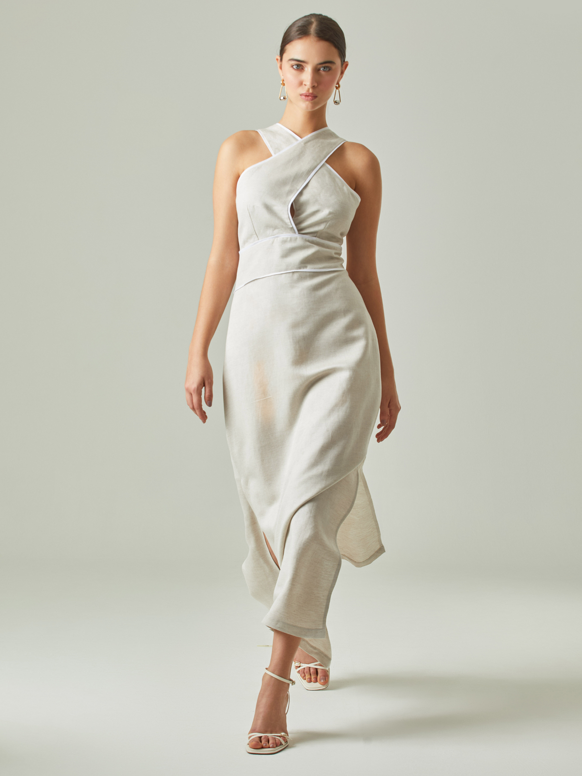 Sirena White Long Dress