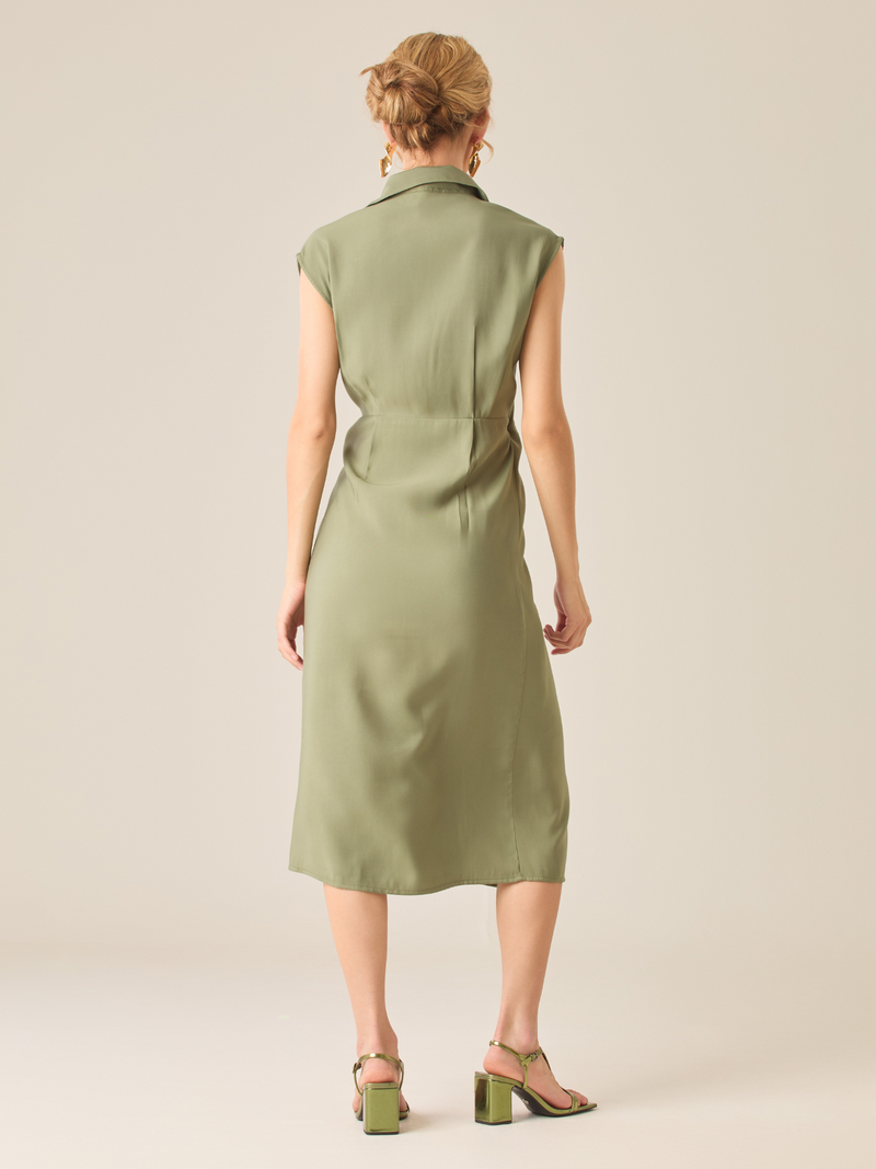 Hani Green Long Dress