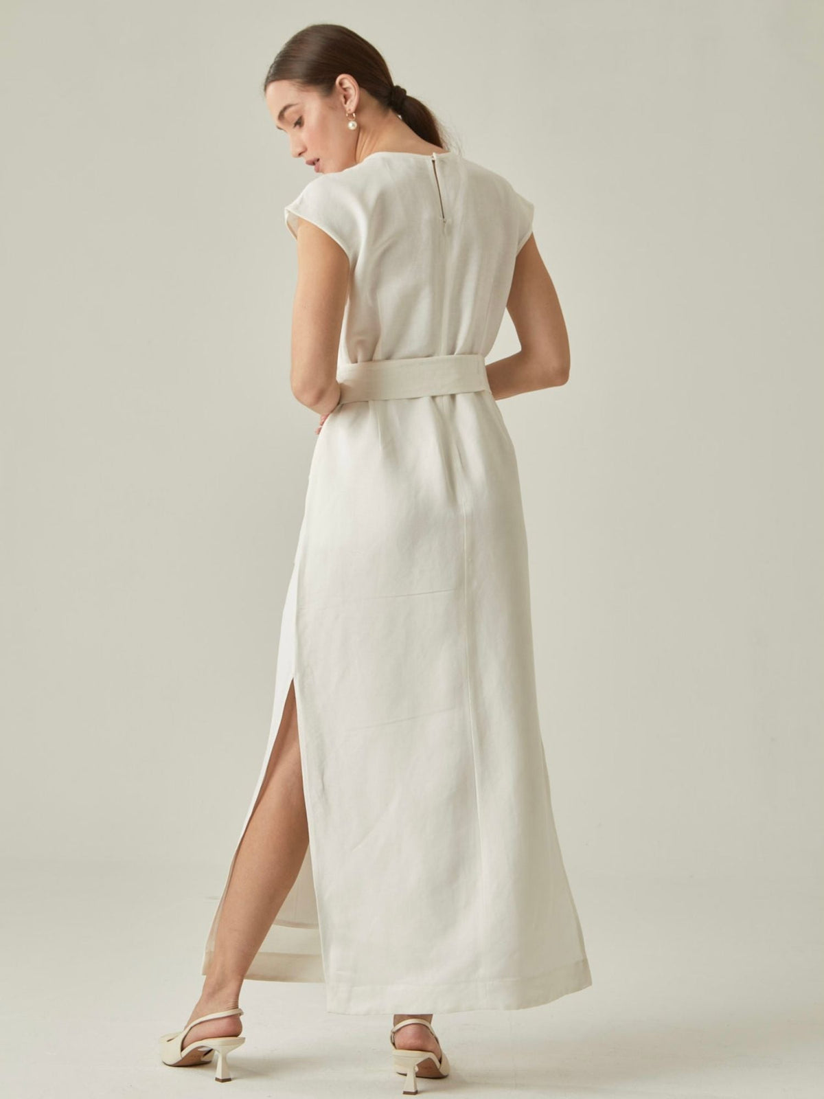 Mediterranean White Long Dress