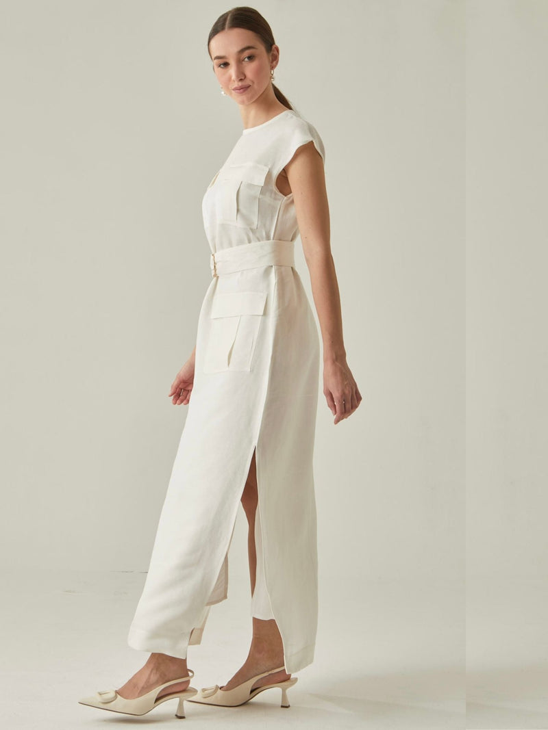 Mediterranean White Long Dress