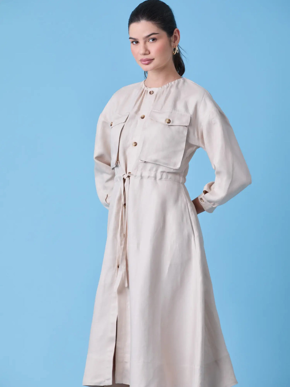Amelie Long Dress Sand