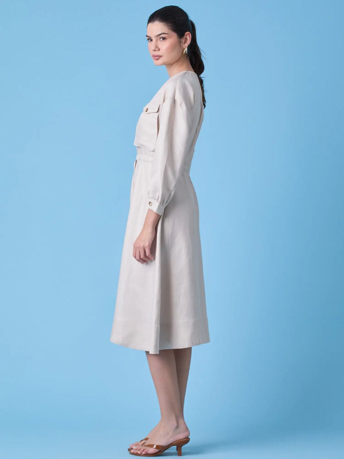 Amelie Long Dress Sand