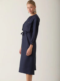 Amelie Long Dress Navy