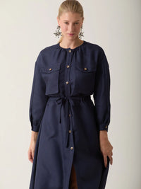 Amelie Long Dress Navy