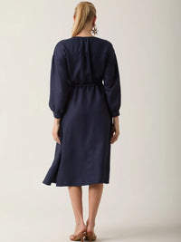 Amelie Long Dress Navy