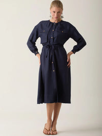 Amelie Long Dress Navy