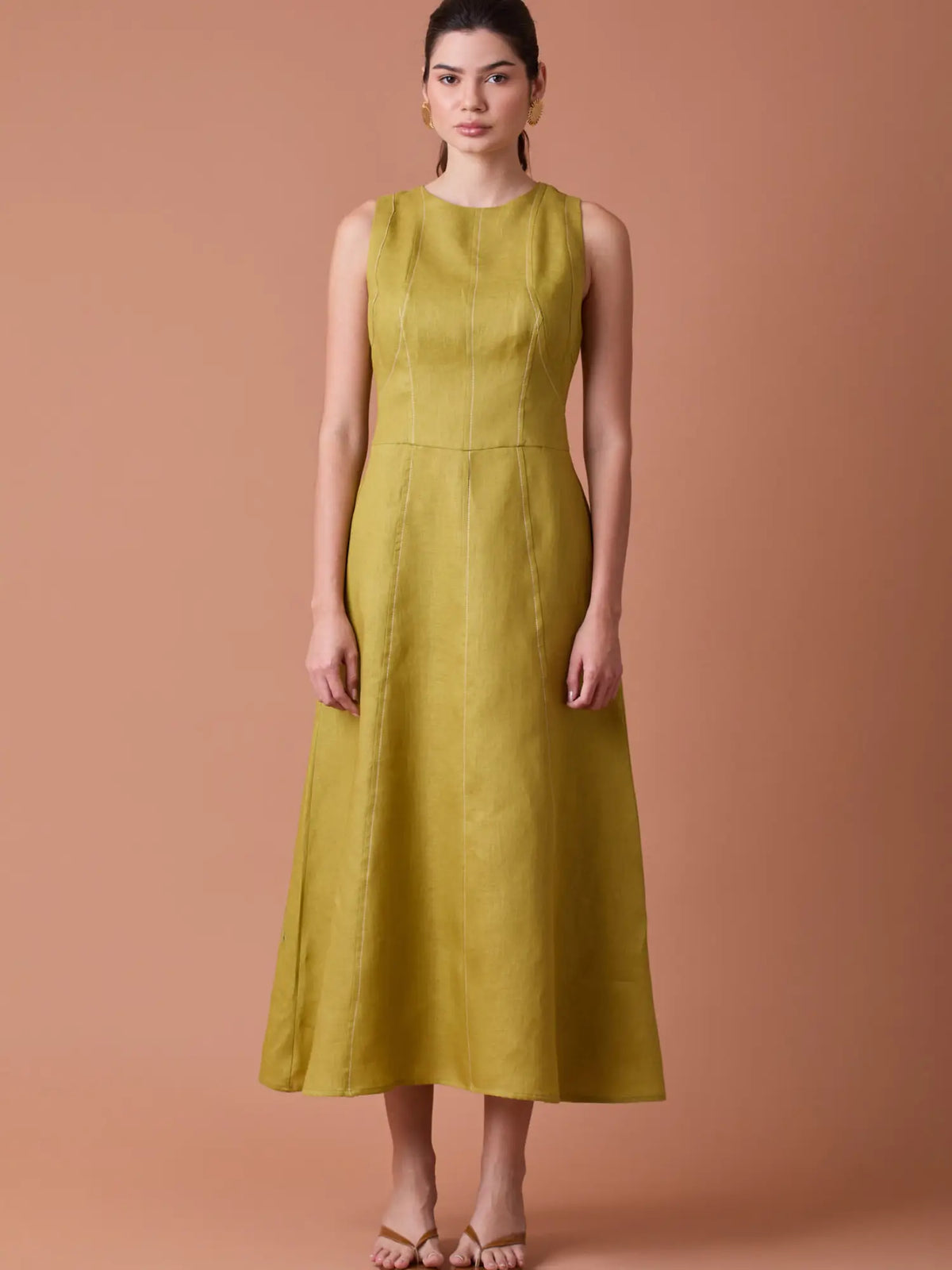 Palermo Long Dress Yellow