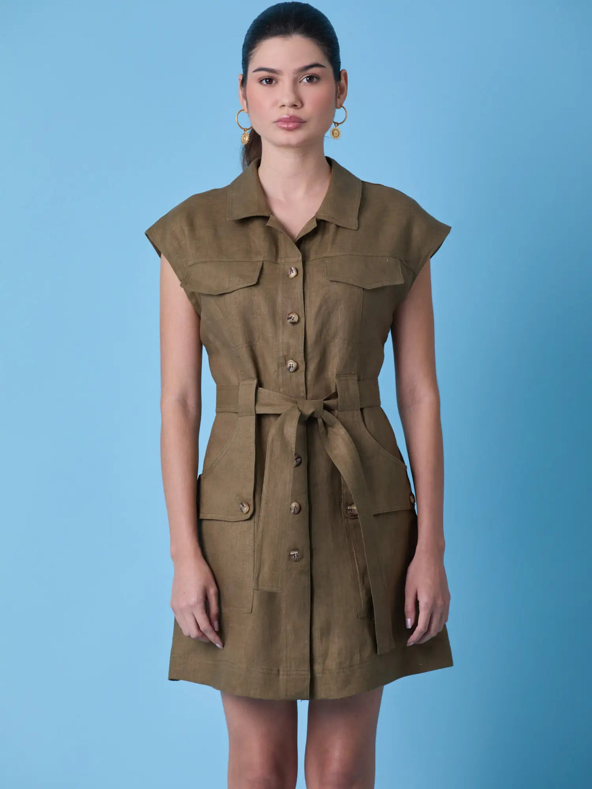 Bailly Short Dress Olive