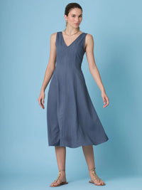 Giglio Long Dress Indigo