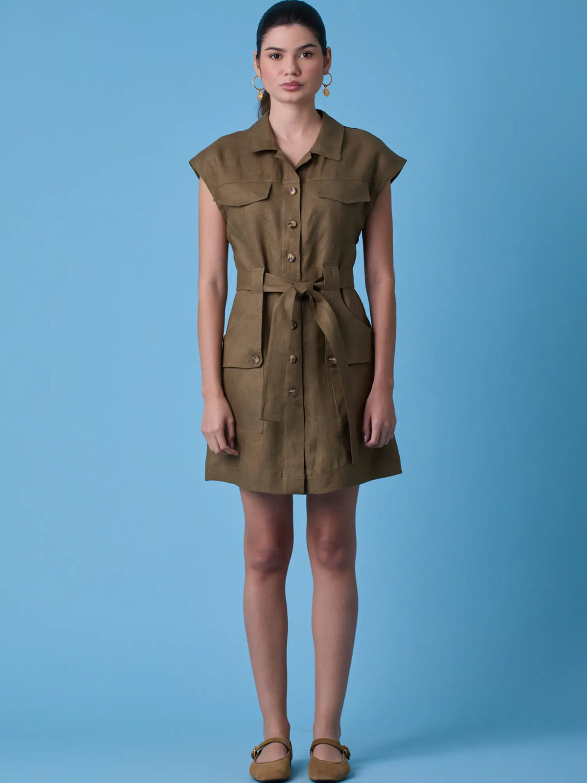 Bailly Short Dress Olive