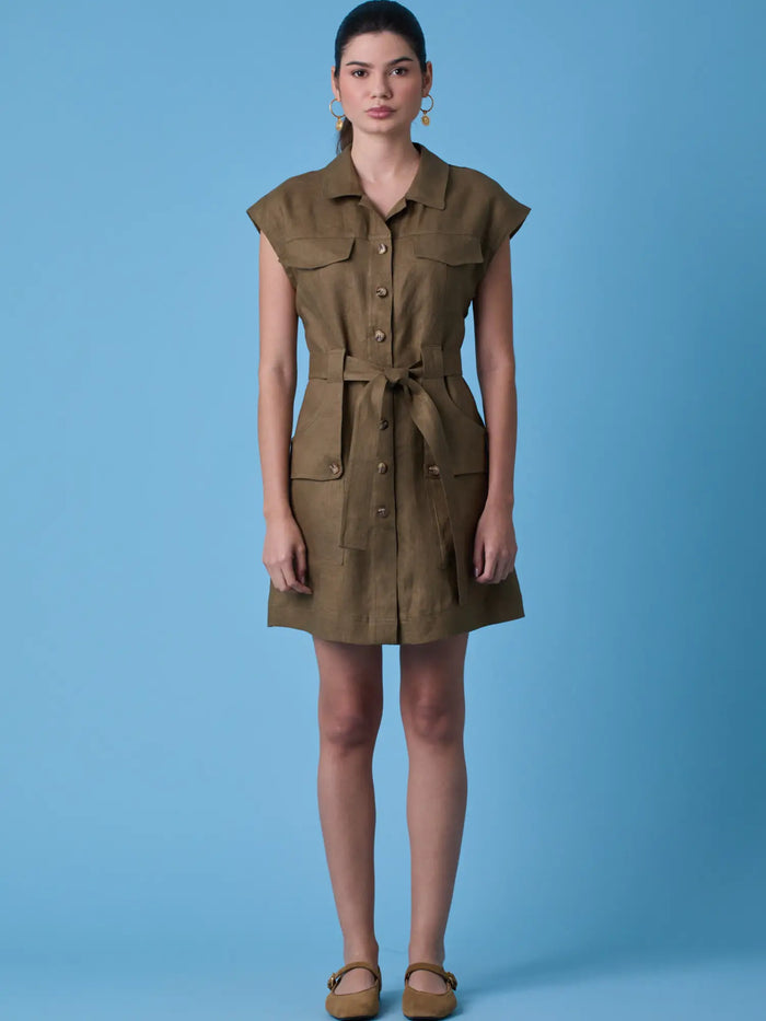 Bailly Short Dress Olive