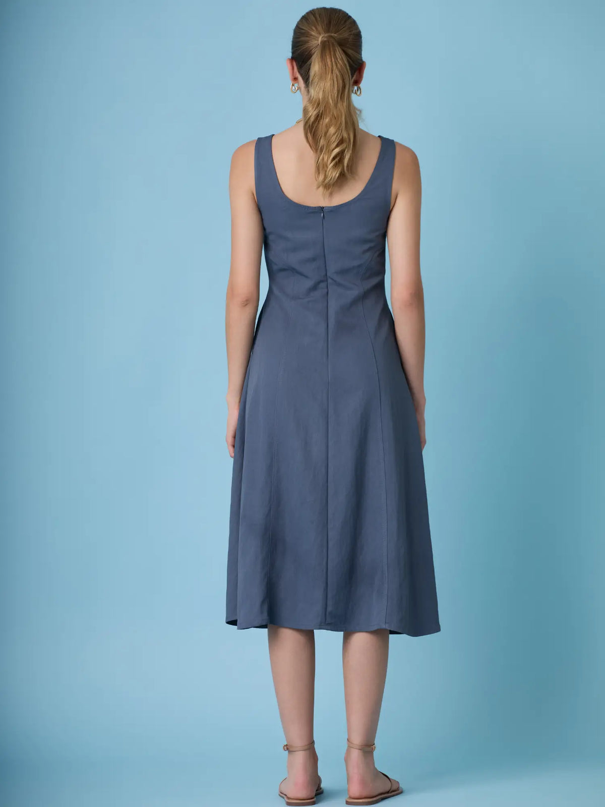 Giglio Long Dress Indigo