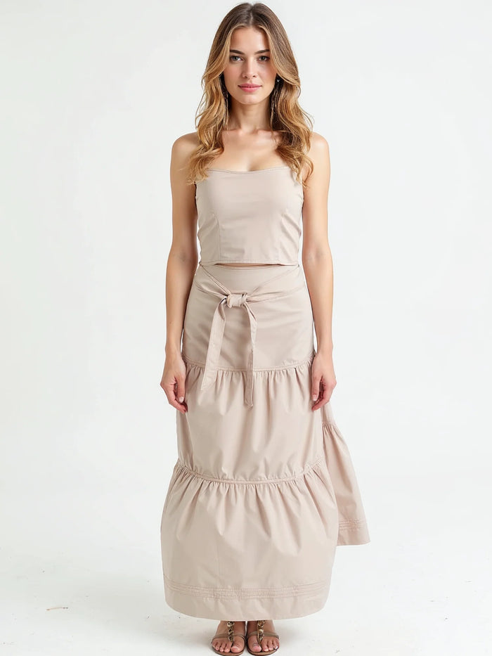 Dagla Long Skirt Havana