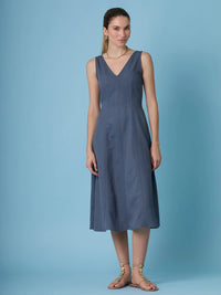 Giglio Long Dress Indigo