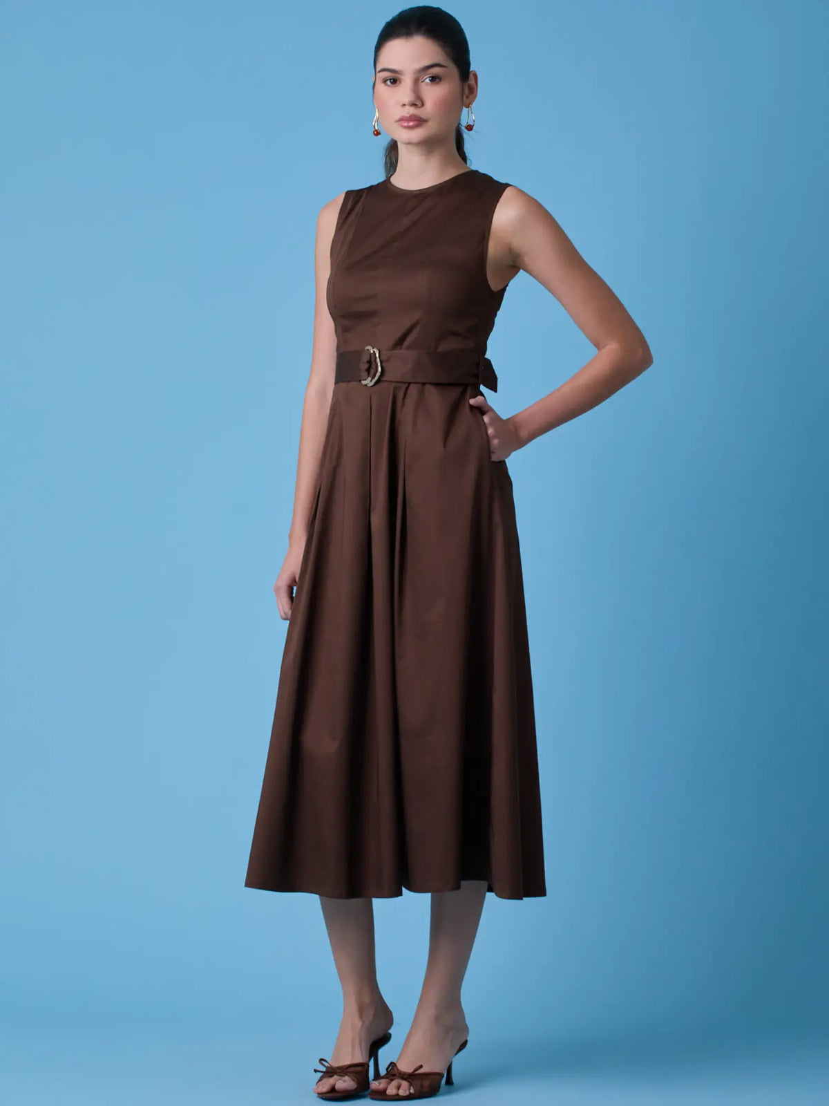 Erina Long Dress Coffee
