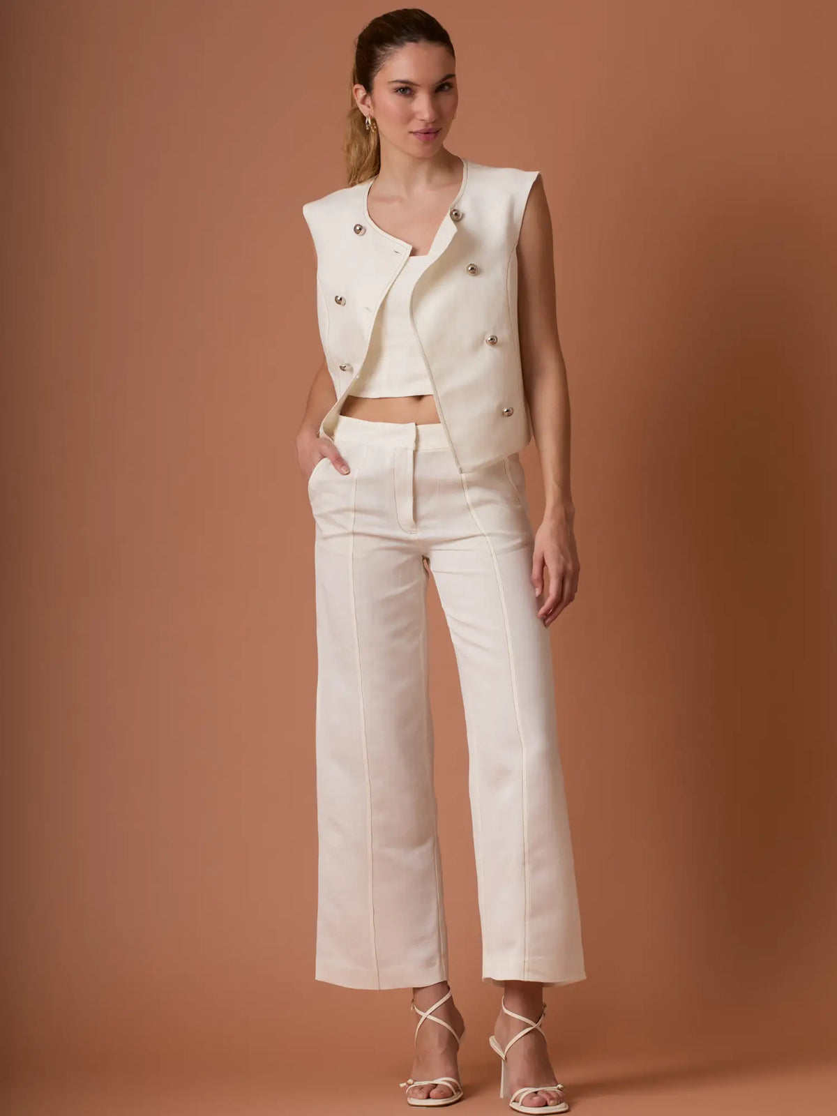Iona Long Pants White