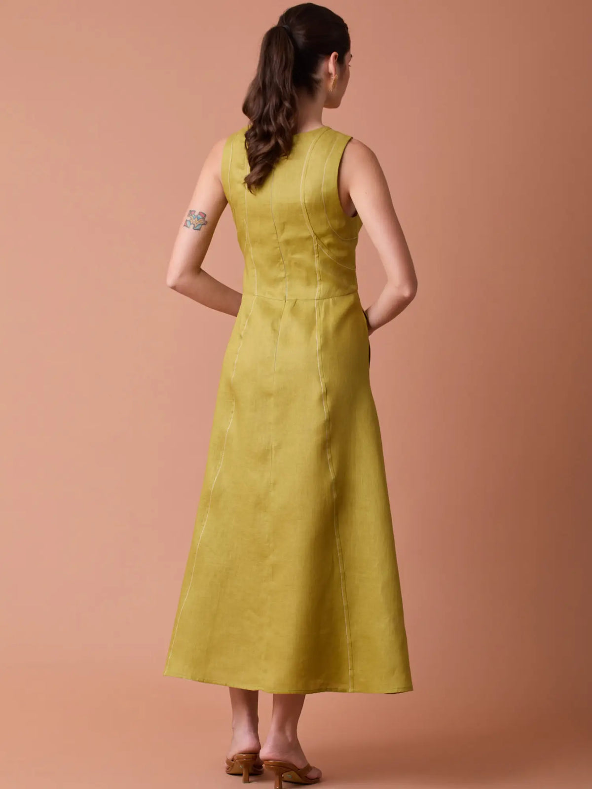 Palermo Long Dress Yellow