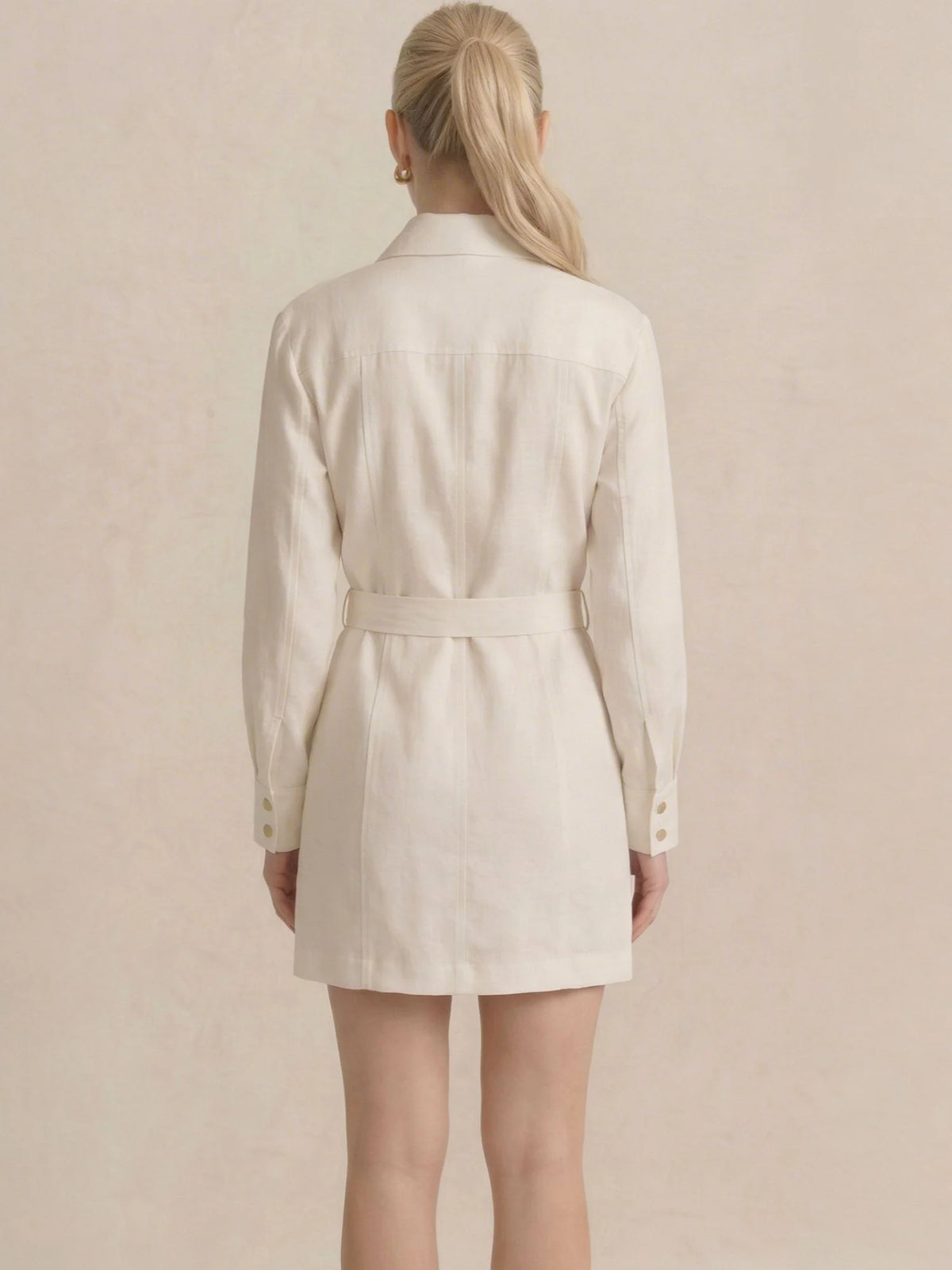 Belky White Short Dress