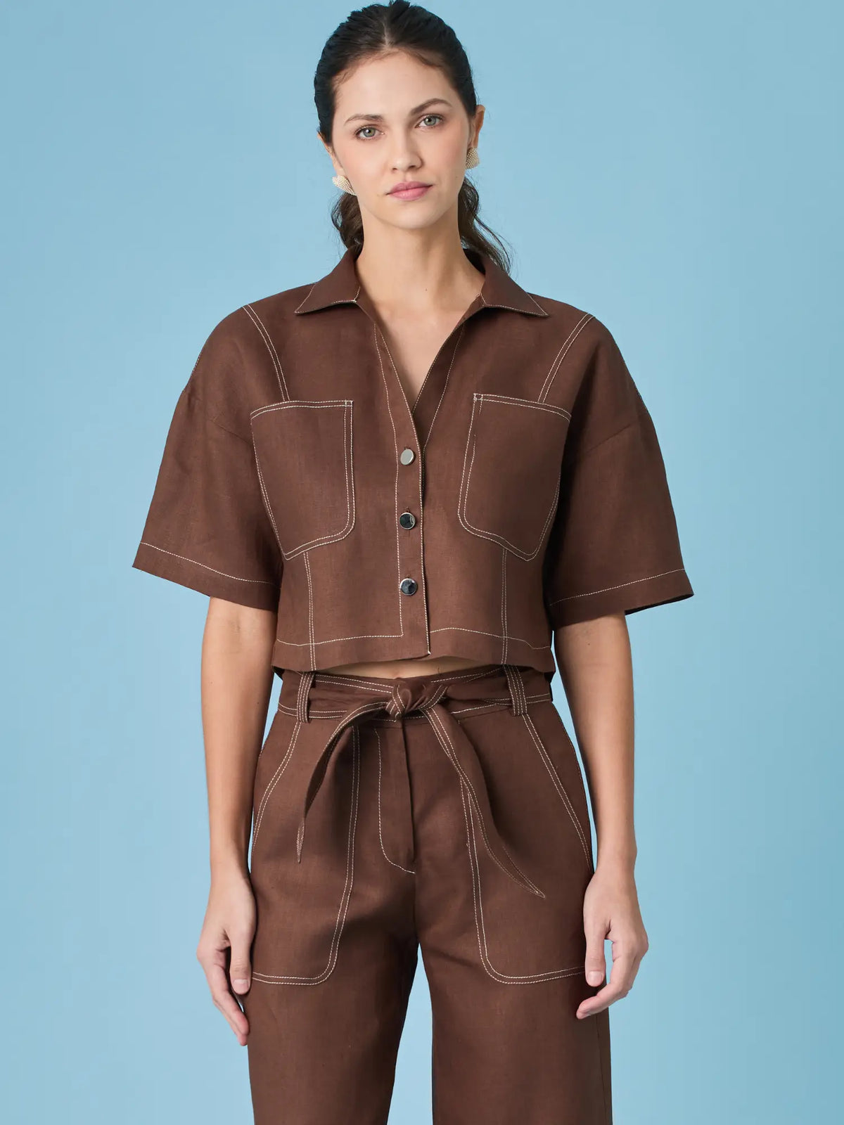 Mandu Blouse Coffee
