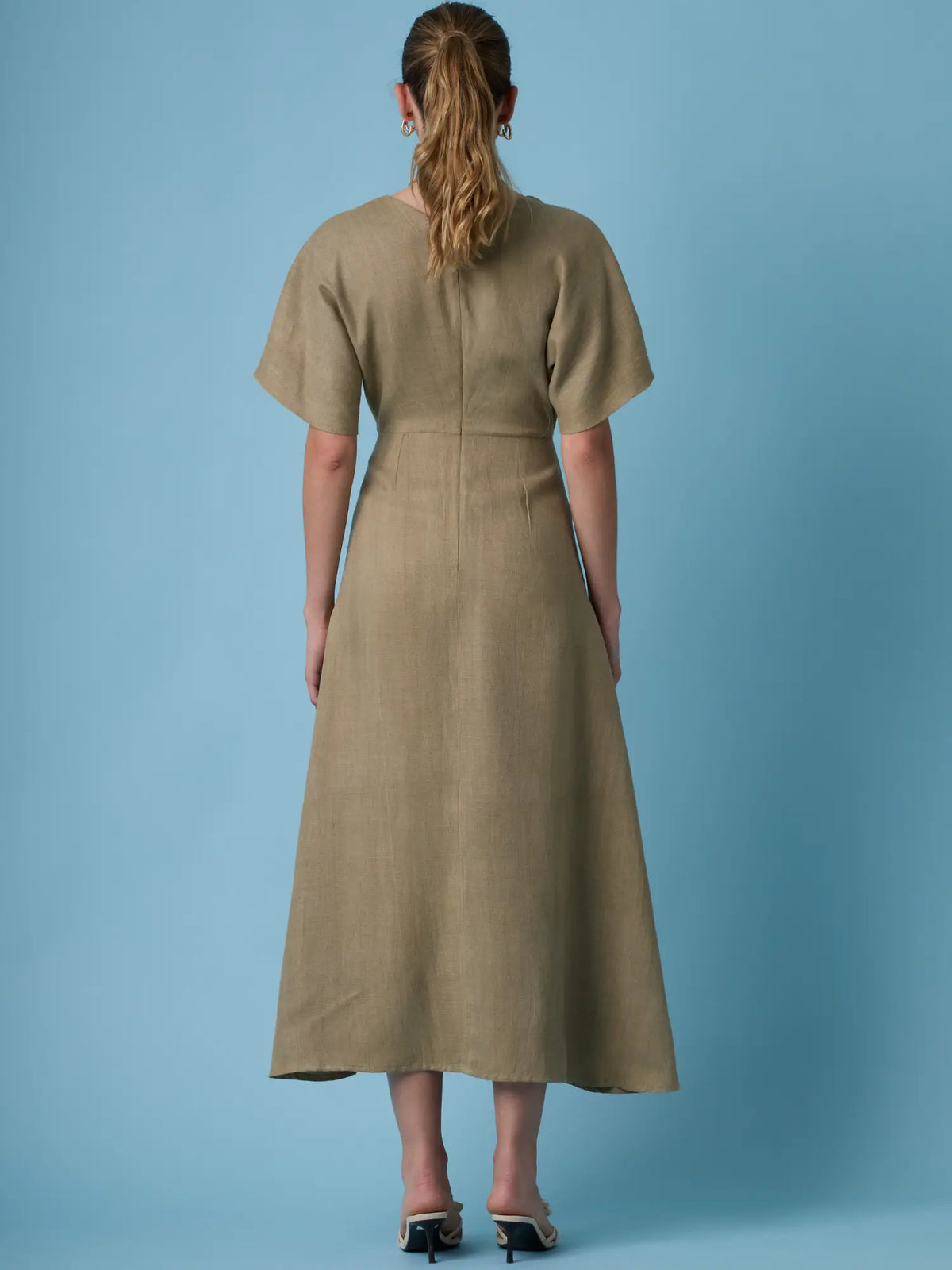 Denisse Long Dress Olive
