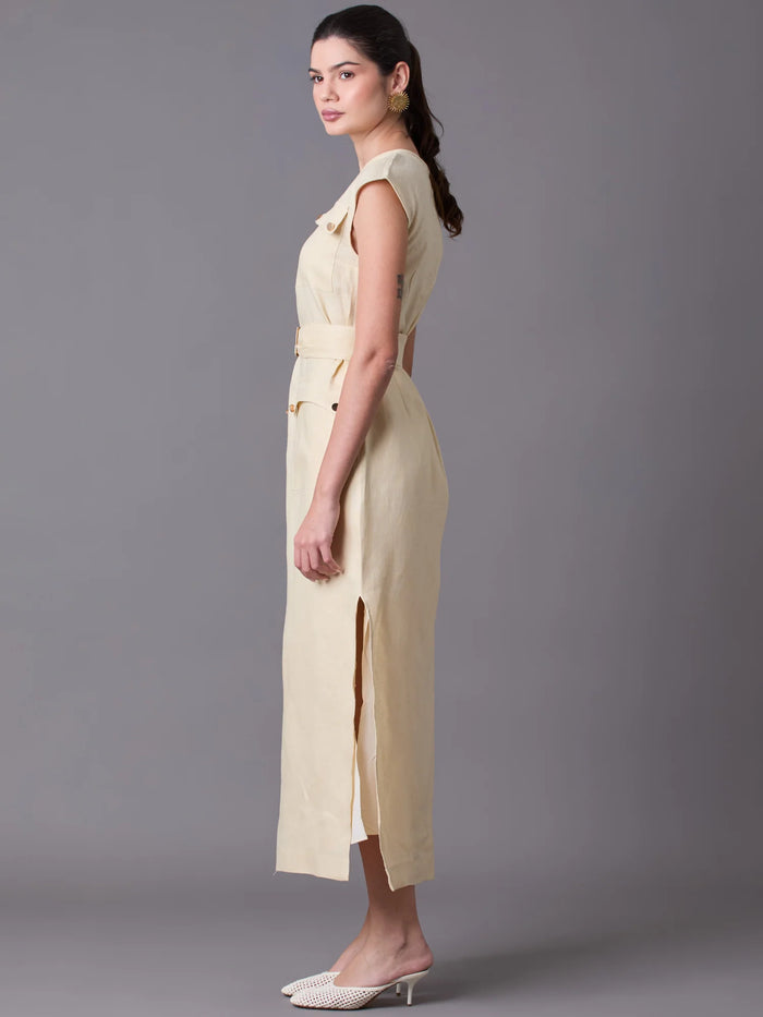 Rowan Long Dress Cream