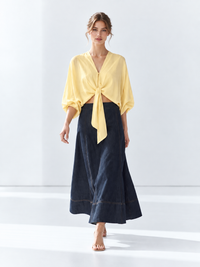 Mawar Maxi Skirt Navy