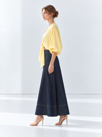 Mawar Maxi Skirt Navy