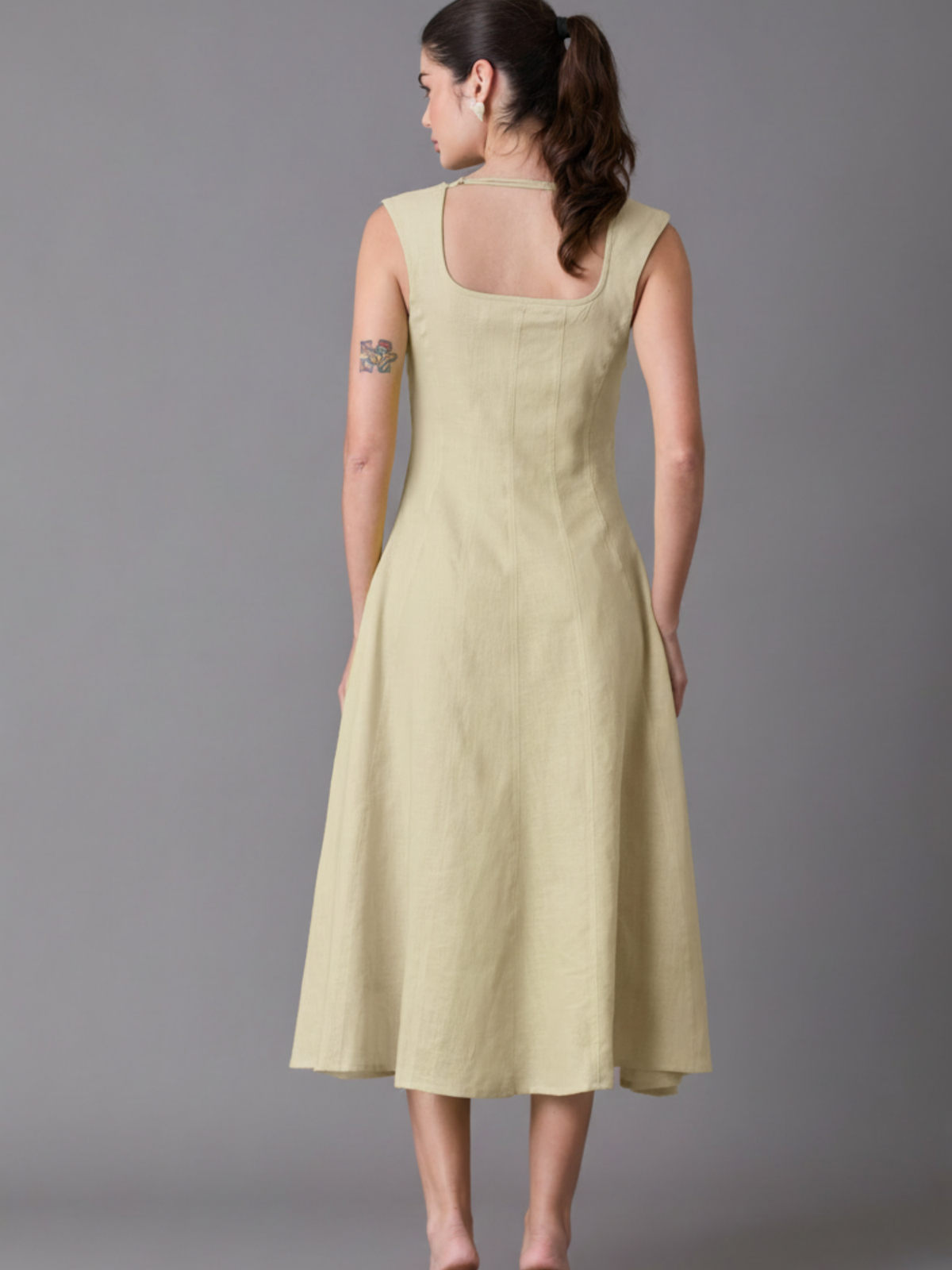 Amantea Sand Long Dress