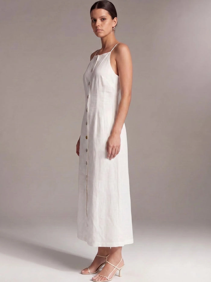 Uvela Long Dress White