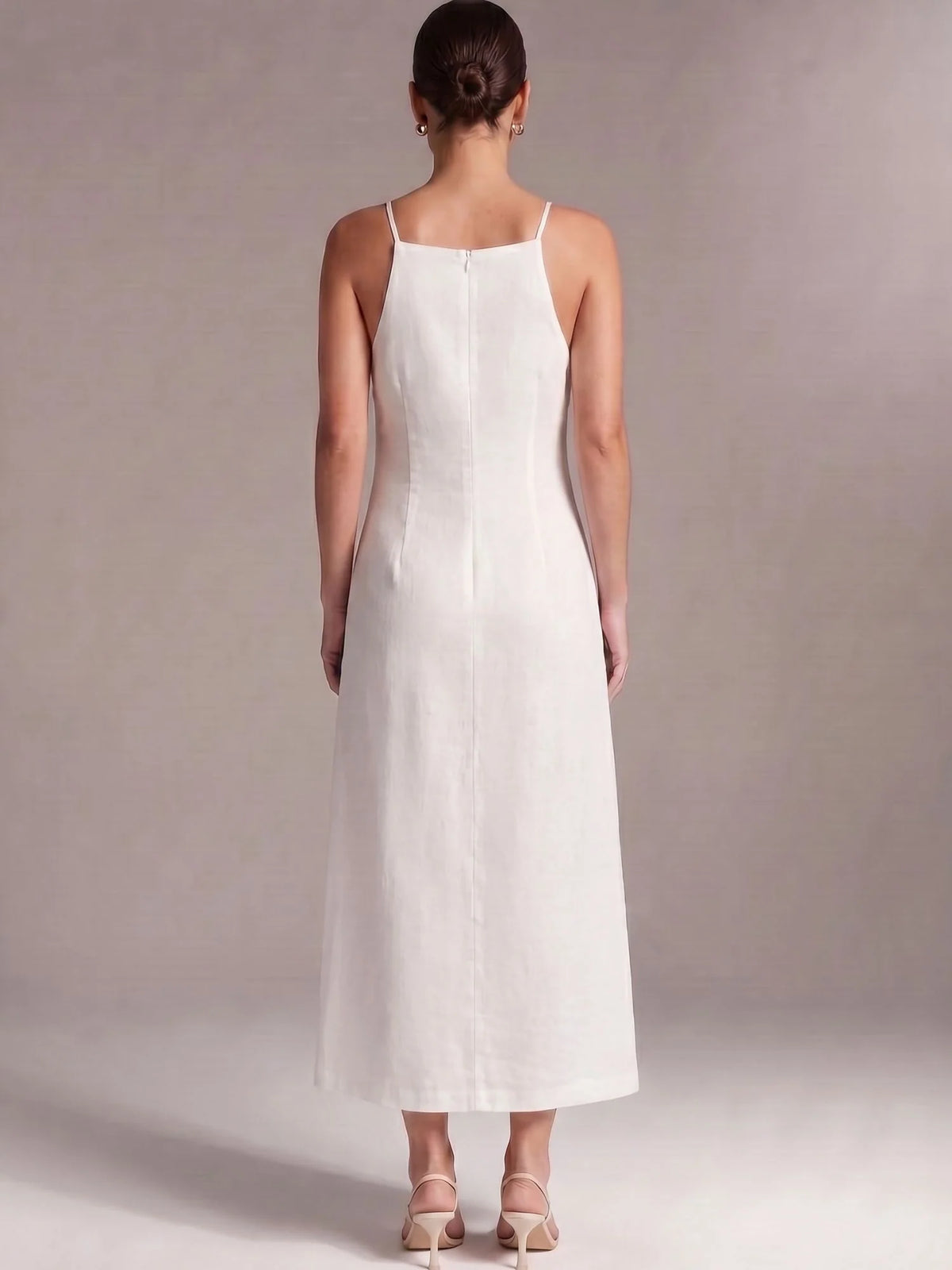 Uvela Long Dress White