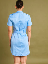 Irma Blue Short Dress