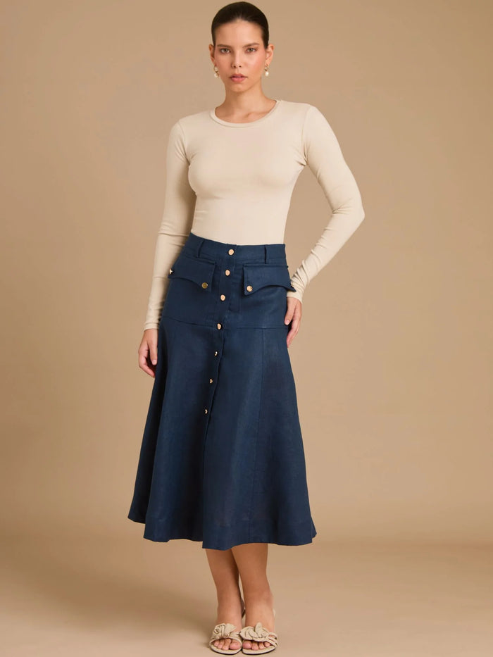 Bosnia Navy Skirt