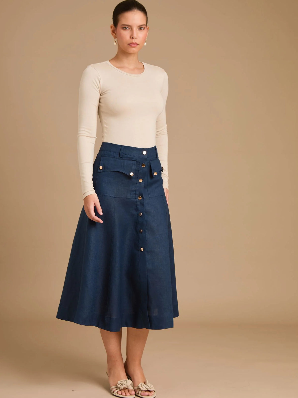Bosnia Navy Skirt