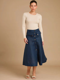 Bosnia Navy Skirt
