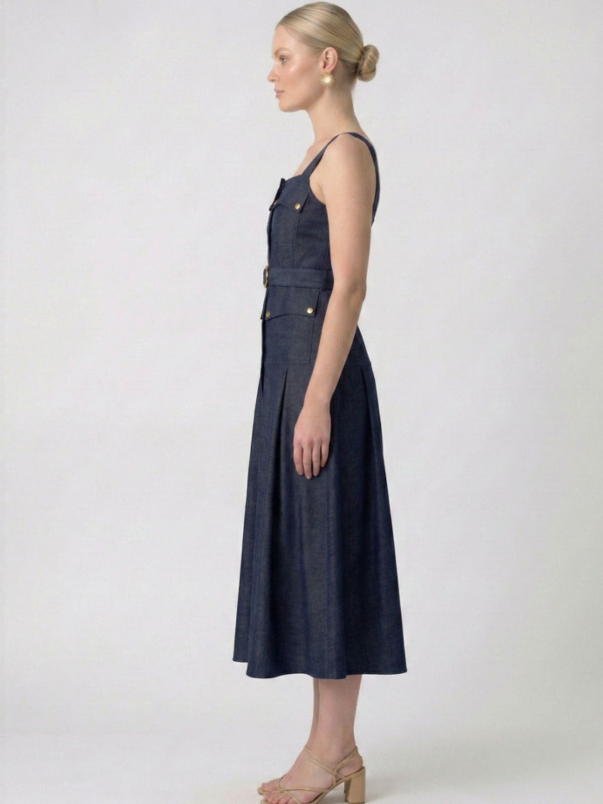 Lorena Indigo Maxi Dress