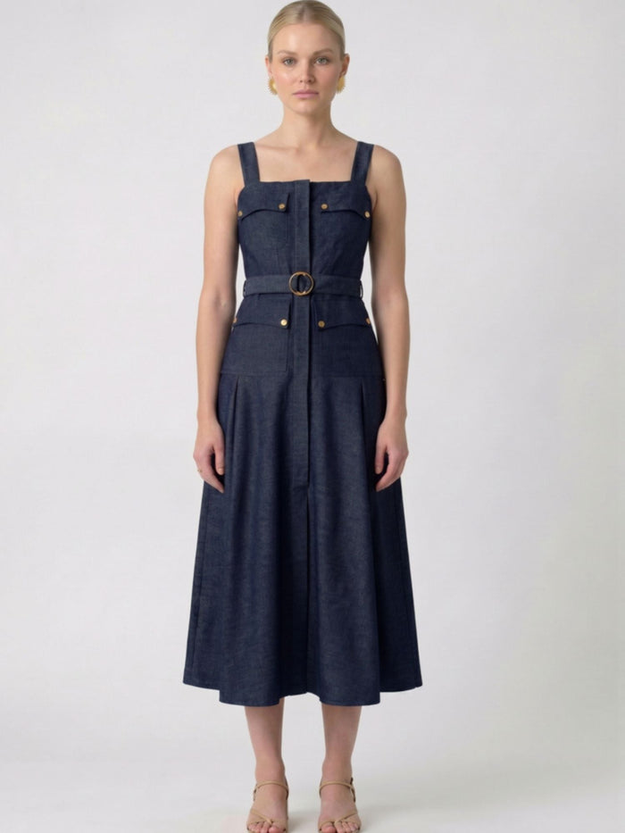 Lorena Indigo Maxi Dress