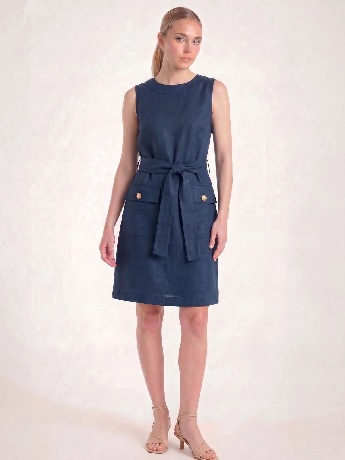 Gabyna Navy Short Dress