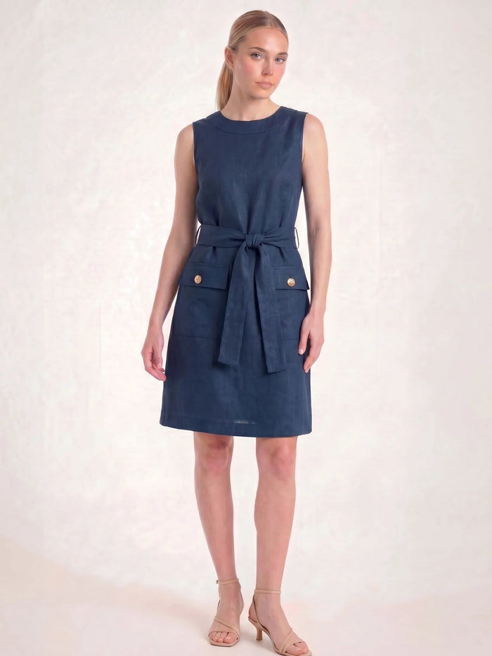 Gabyna Navy Short Dress