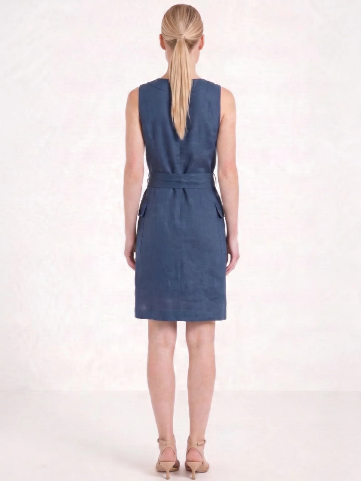 Gabyna Navy Short Dress
