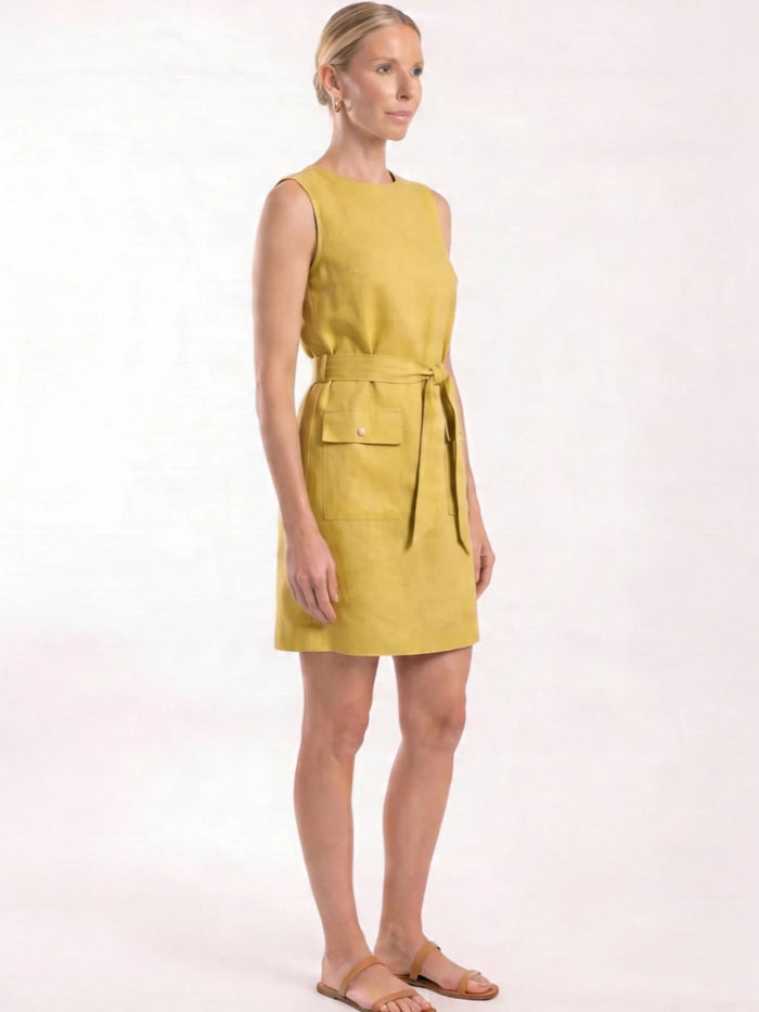 Gabyna Lime Short Dress
