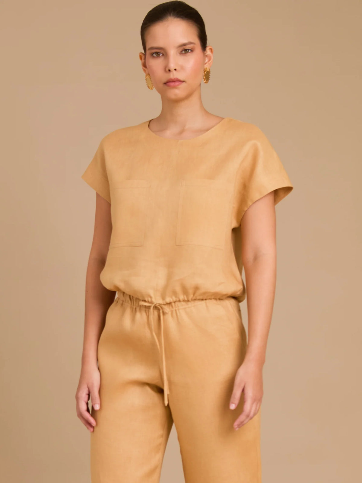 Rosmel Camel Blouse