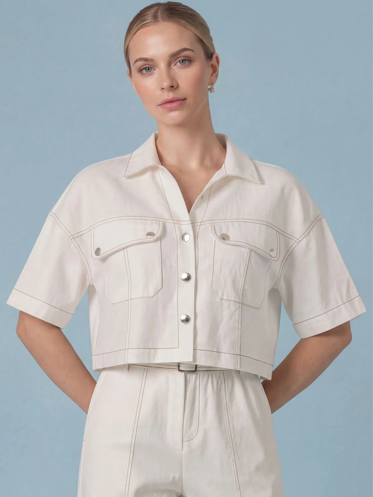 Eucaris White Blouse