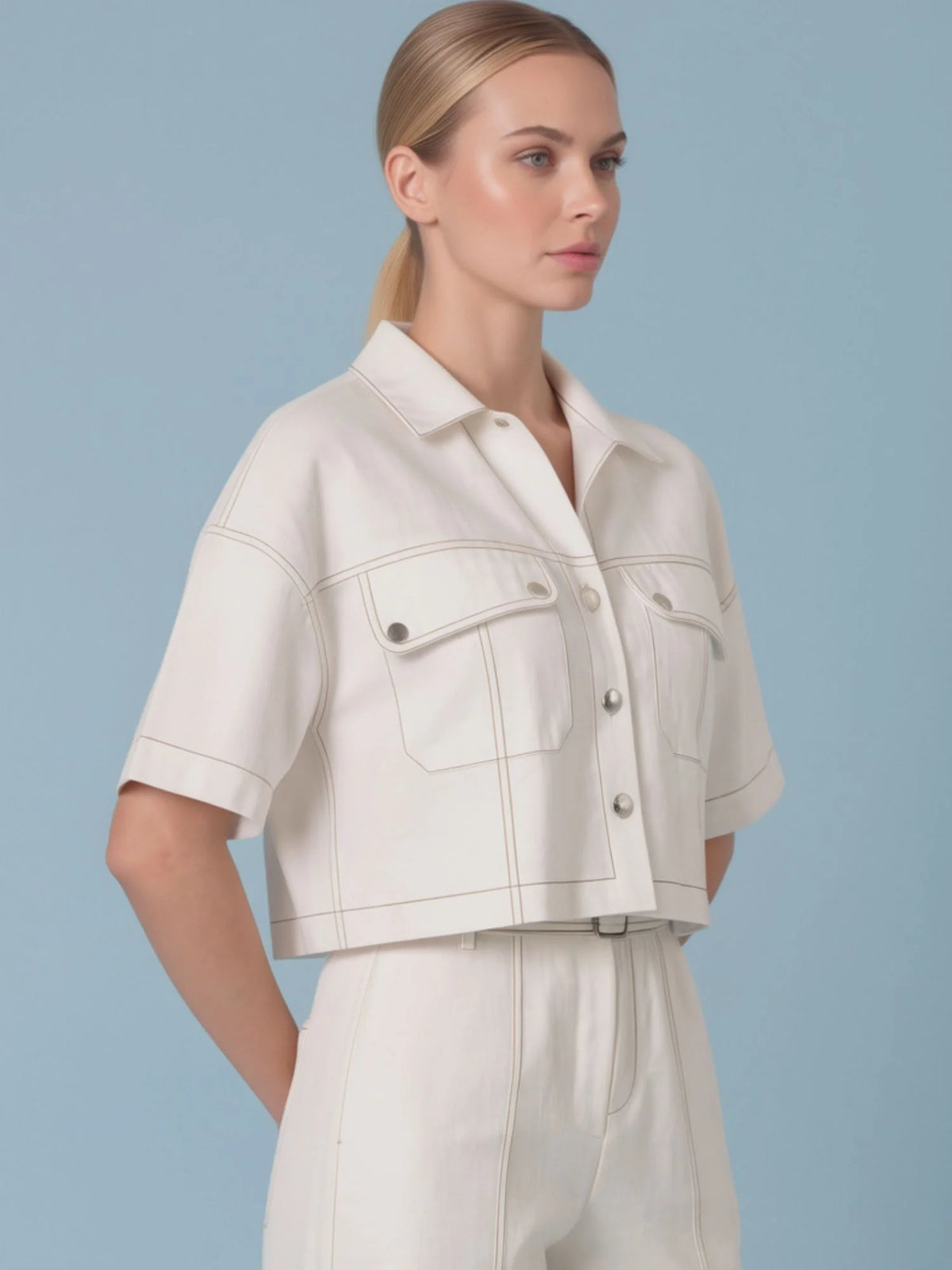 Eucaris White Blouse