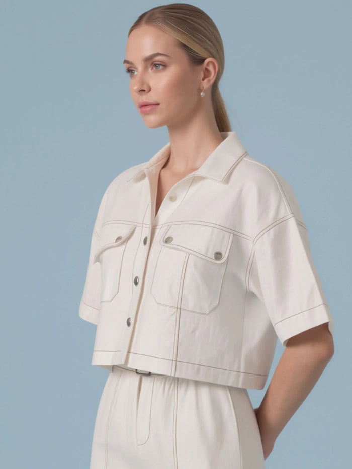 Eucaris White Blouse