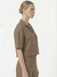 Eucaris Taupe Blouse