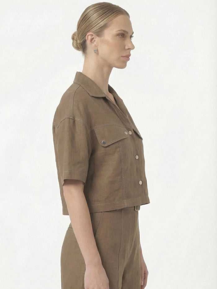 Eucaris Taupe Blouse