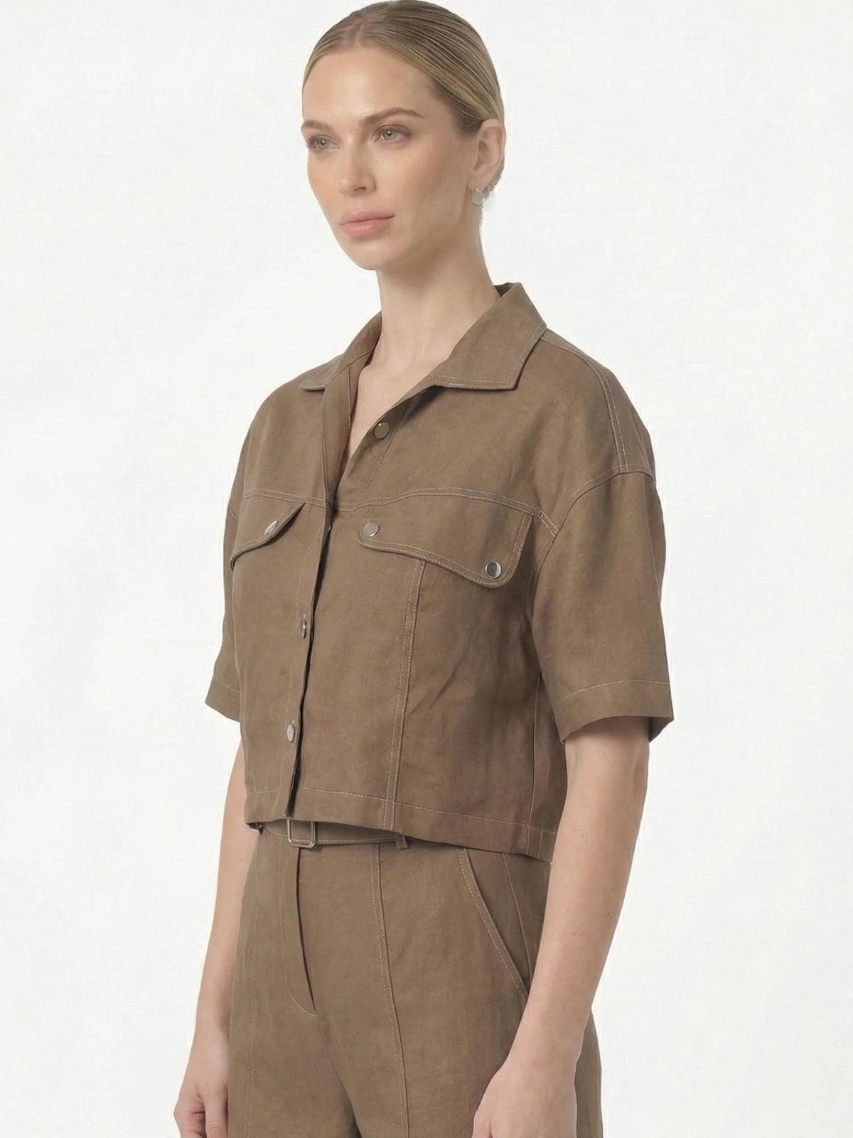 Eucaris Taupe Blouse