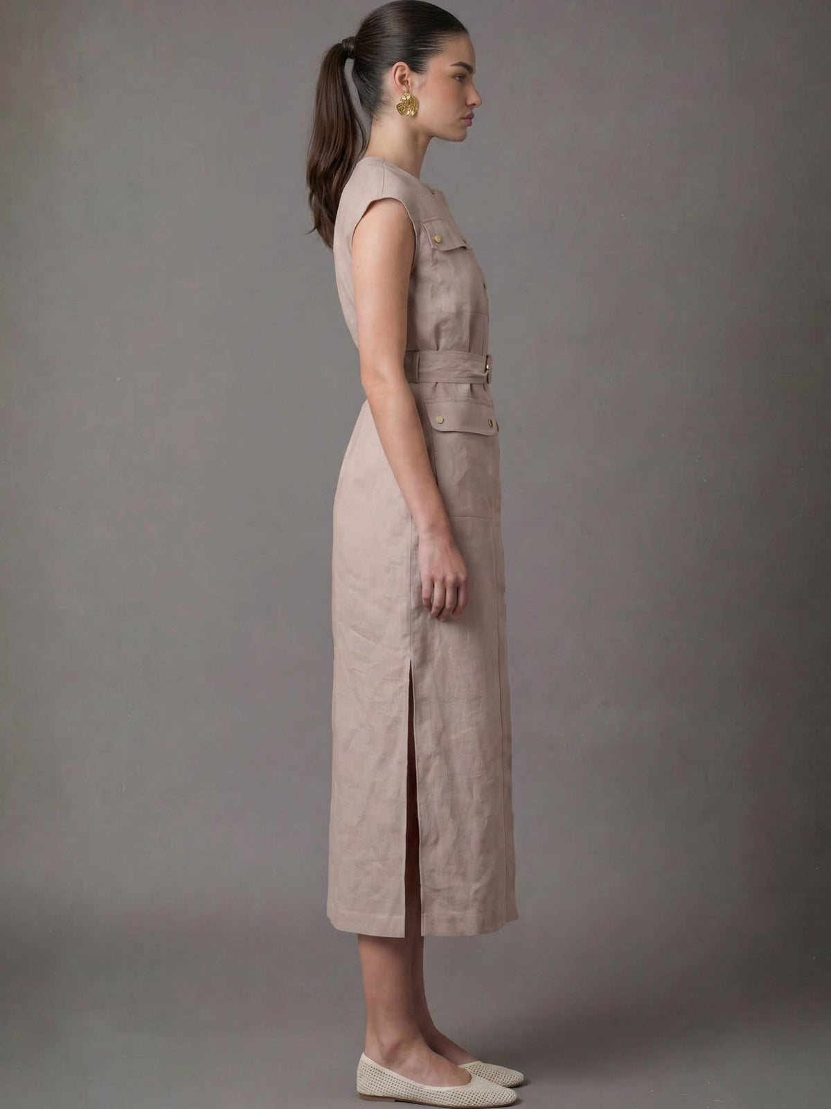 Marlene Long Dress Sand